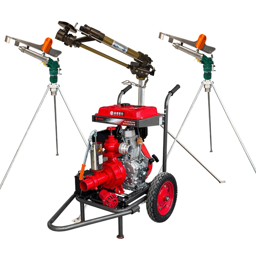 大同一体式灌溉机组 全套喷枪水带配齐 抗旱浇地神器